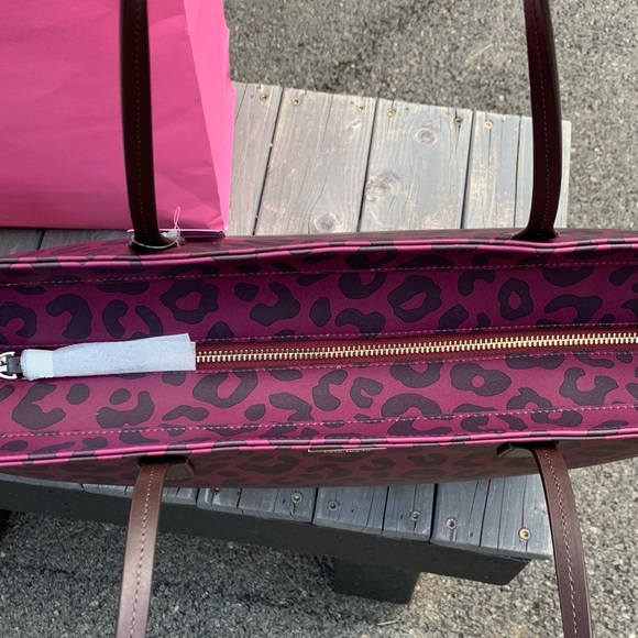 NWT ANIMAL PRINT KATE SPADE LARGE SHOULDER BAG - Picture 6 of 13